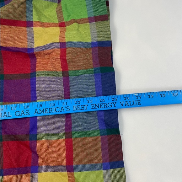 Avoca of Scotland Colorful Plaid Two-Piece Set marked size S jacket and skirt - Picture 16 of 16